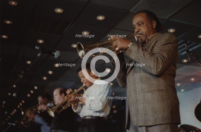 Harry "Sweets" Edison and Phil Harper, Jazz Inn Party, Nordwijk, Netherlands, 1989. Creator: Brian Foskett.