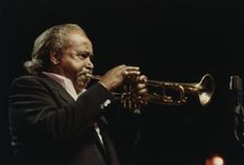 Harry Sweets Edison, Benny Carter's Swing America, North Sea Jazz Festival, Netherlands 1991. Creator: Brian Foskett