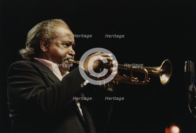 Harry Sweets Edison, Benny Carter's Swing America, North Sea Jazz Festival, Netherlands 1991. Creator: Brian Foskett.