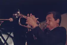 Harry "Sweets" Edison, Edinburgh Jazz Festival, 1987. Creator: Brian Foskett