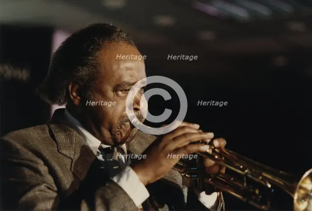 Harry "Sweets" Edison, Jazz Inn Party, Nordwijk, Netherlands, 1989. Creator: Brian Foskett.