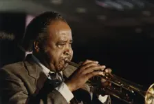 Harry "Sweets" Edison, Jazz Inn Party, Nordwijk, Netherlands, 1989. Creator: Brian Foskett