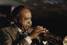 Harry "Sweets" Edison, Jazz Inn Party, Nordwijk, Netherlands, 1989. Creator: Brian Foskett