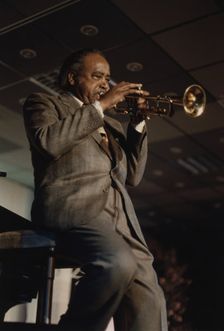 Harry "Sweets" Edison, Jazz Inn Party, Nordwijk, Netherlands, 1989. Creator: Brian Foskett