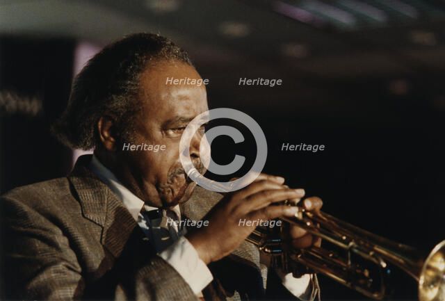 Harry "Sweets" Edison, Jazz Inn Party, Nordwijk, Netherlands, 1989. Creator: Brian Foskett.