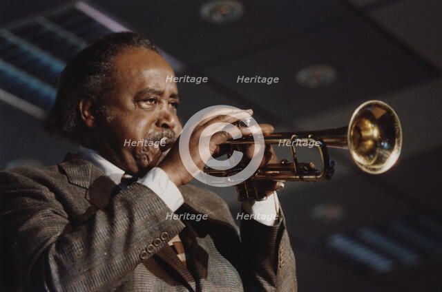 Harry "Sweets" Edison, Jazz Inn Party, Nordwijk, Netherlands, 1989. Creator: Brian Foskett.