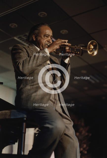 Harry "Sweets" Edison, Jazz Inn Party, Nordwijk, Netherlands, 1989. Creator: Brian Foskett.