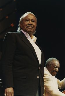 Harry Sweets Edison, Milt Hinton, Benny Carter's Swing America, North Sea Jazz Festival, 1991. Creator: Brian Foskett