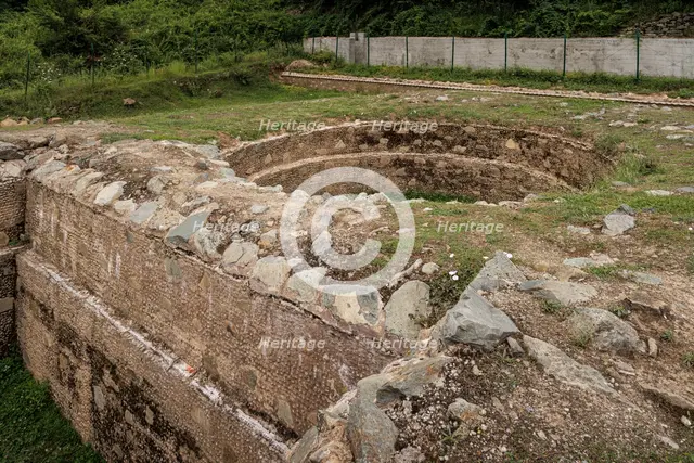 Harwan, ancient Buddhist settlement, Srinagar, Kashmir, India, 2023. Creator: Peter Thompson.