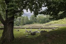 Harwan, ancient Buddhist settlement, Srinagar, Kashmir, India, 2023. Creator: Peter Thompson