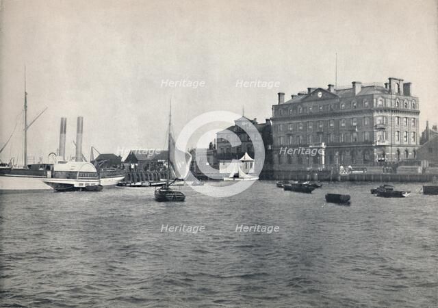 'Harwich - The Quay and Great Eastern Hotel', 1895. Artist: Unknown.