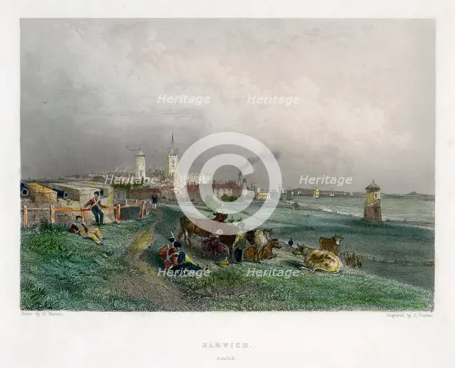 Harwich, Essex, 19th century.Artist: E Finden