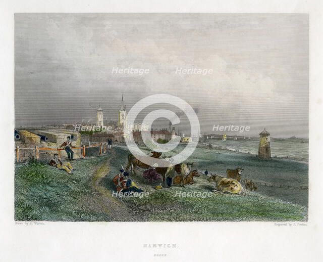 Harwich, Essex, 19th century.Artist: E Finden