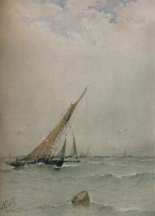 Harwich, North Sea Trawlers c1900. Artist: Albert Ernest Markes