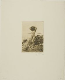 Hårtång (Seawood-wreath), 1914. Creator: Anders Leonard Zorn