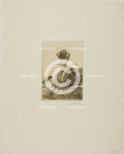 Hårtång (Seawood-wreath), 1914. Creator: Anders Leonard Zorn.