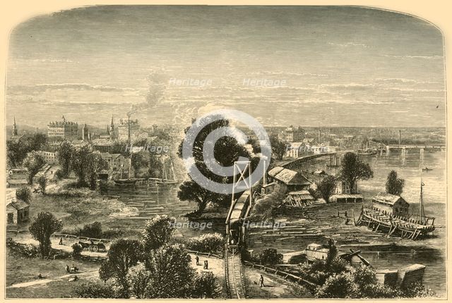 'Hartford, from Colt's Factory', 1874.  Creator: James H. Richardson.