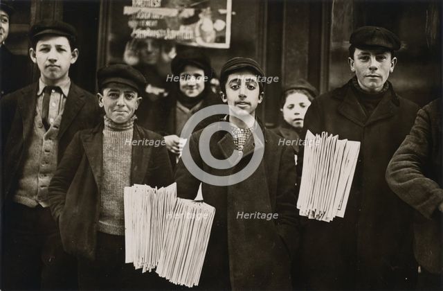Hartford Newsboys, 1909. Creator: Lewis Wickes Hine.