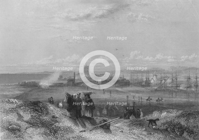 'Hartlepool', 1837 . Artist: William Finden.