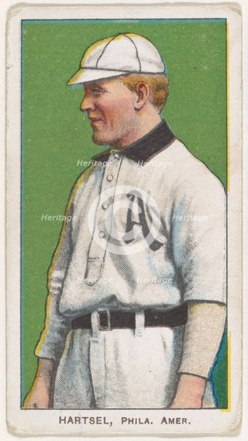 Hartsel, Philadelphia, American League, from the White Border series (T206) for the Ame..., 1909-11. Creator: American Tobacco Company.