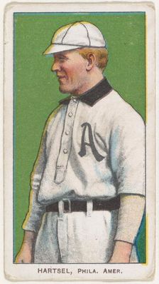 Hartsel, Philadelphia, American League, from the White Border series (T206) for the Ame..., 1909-11. Creator: American Tobacco Company