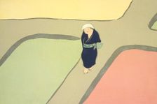 Haru No Taomo, from Momoyo-gusa (The World of Things) Vol III, pub.1910 (colour block woodcut)
