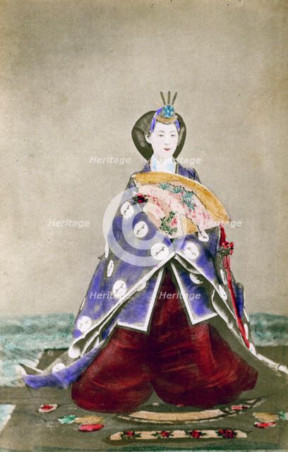 Haruho, Empress of Japan, 1873 (1882). Artist: Uchida Kyuichi