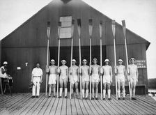 Harvard Varsity 8 (1913), 1913. Creator: Bain News Service