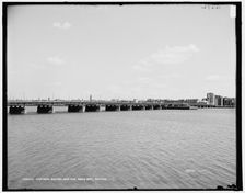 Harvard Bridge and the Back Bay, Boston, between 1890 and 1901. Creator: Unknown