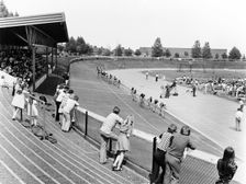 Harvey Hadden Stadium, Bilborough, Nottingham, September 1975. Creator: Edgar Lloyd