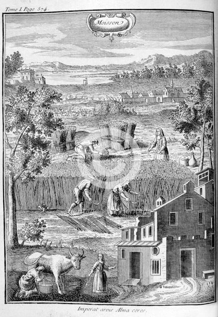Harvest, 1775. Artist: Unknown