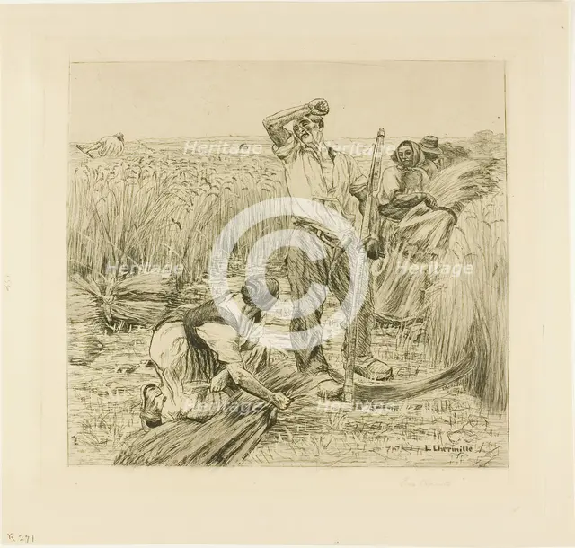 Harvest, 1872. Creator: Leon-Augustin Lhermitte.