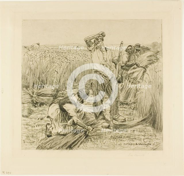 Harvest, 1872. Creator: Leon-Augustin Lhermitte.