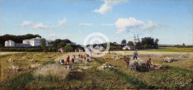Harvest, 1884. Creator: Kiselev, Alexander Alexeyevich (1855-after 1918).