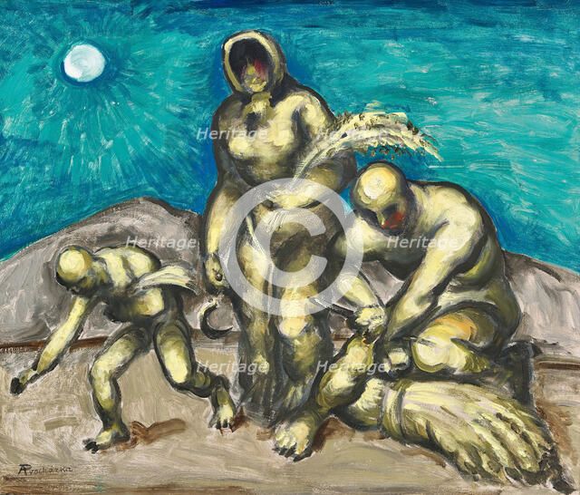 Harvest time, 1909-1910. Creator: Procházka; Antonin (1882-1945).