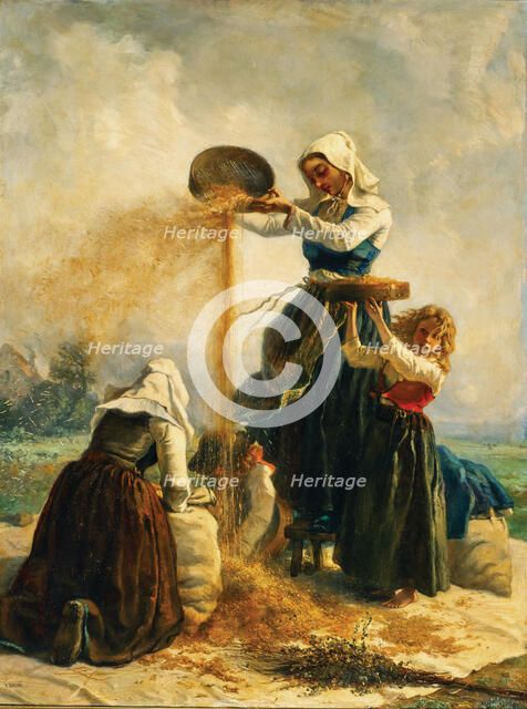 Harvest time. Creator: Roussin, Victor Marie (1812-1903).