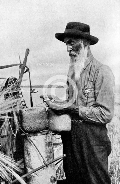 Harvest time in the Red River district, Alberta, Canada, 1922. Artist: Unknown