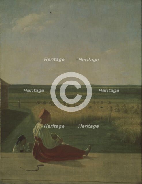 Harvest Time, Summer. Artist: Venetsianov, Alexei Gavrilovich (1780-1847)