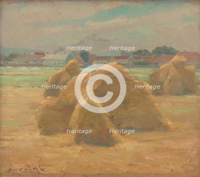 Harvest, around 1910. Creator: Ludovit Cordak.