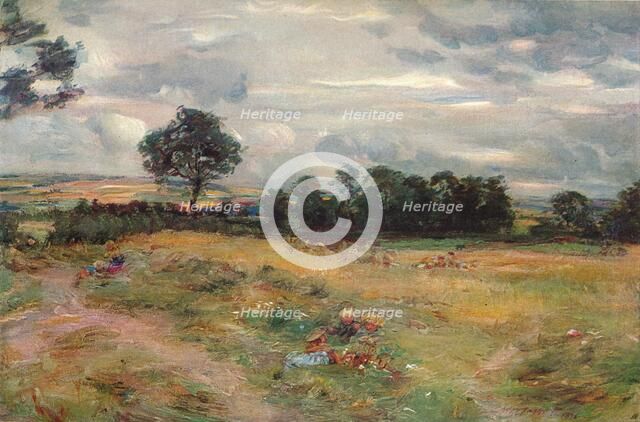 'Harvest at Broomieknowe', 1896. Artist: William McTaggart.