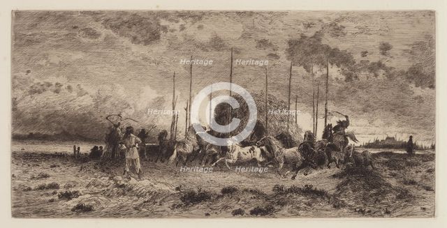 Harvest at San Juan, New Mexico, c. 1883. Creator: Peter Moran.