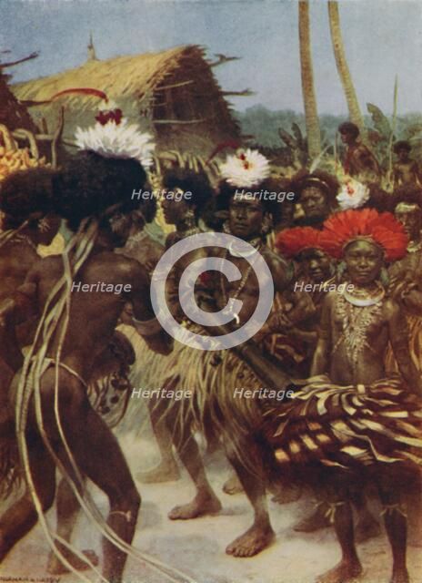 'Harvest Dance, New Guinea', 1923. Creator: Unknown.