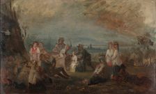 Harvest festival, sketch. Creator: Robert Wilhelm Ekman