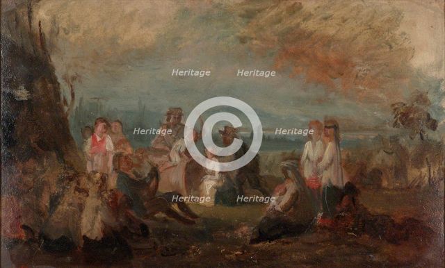 Harvest festival, sketch. Creator: Robert Wilhelm Ekman.