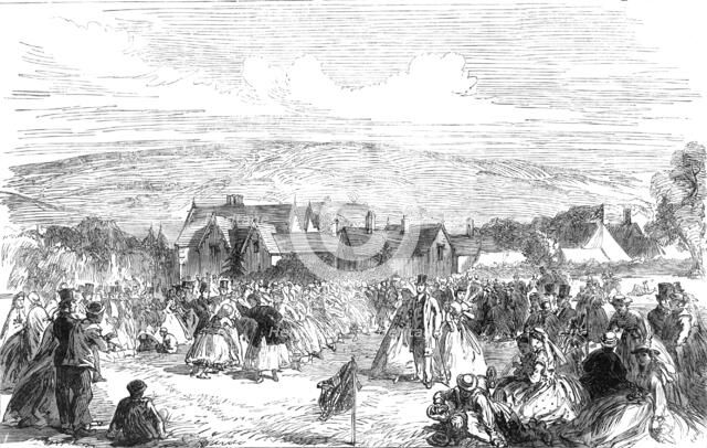 Harvest-Home at Bywell, Northumberland, 1865. Creator: Unknown.