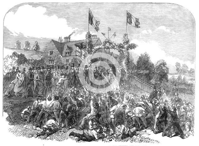 Harvest-home at the Philanthropic Society's farm-school, Redhill, 1864. Creator: Unknown.