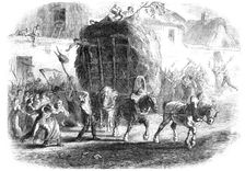 Harvest-Home Custom in France, 1854. Creator: Unknown