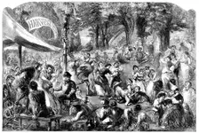 Harvest Home - drawn by Godwin, 1858. Creator: Unknown