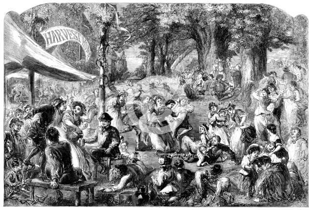 Harvest Home - drawn by Godwin, 1858. Creator: Unknown.