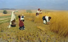 Harvest in Ukraine, 1886. Artist: Pimonenko, Nikolai Kornilovich (1862-1912)